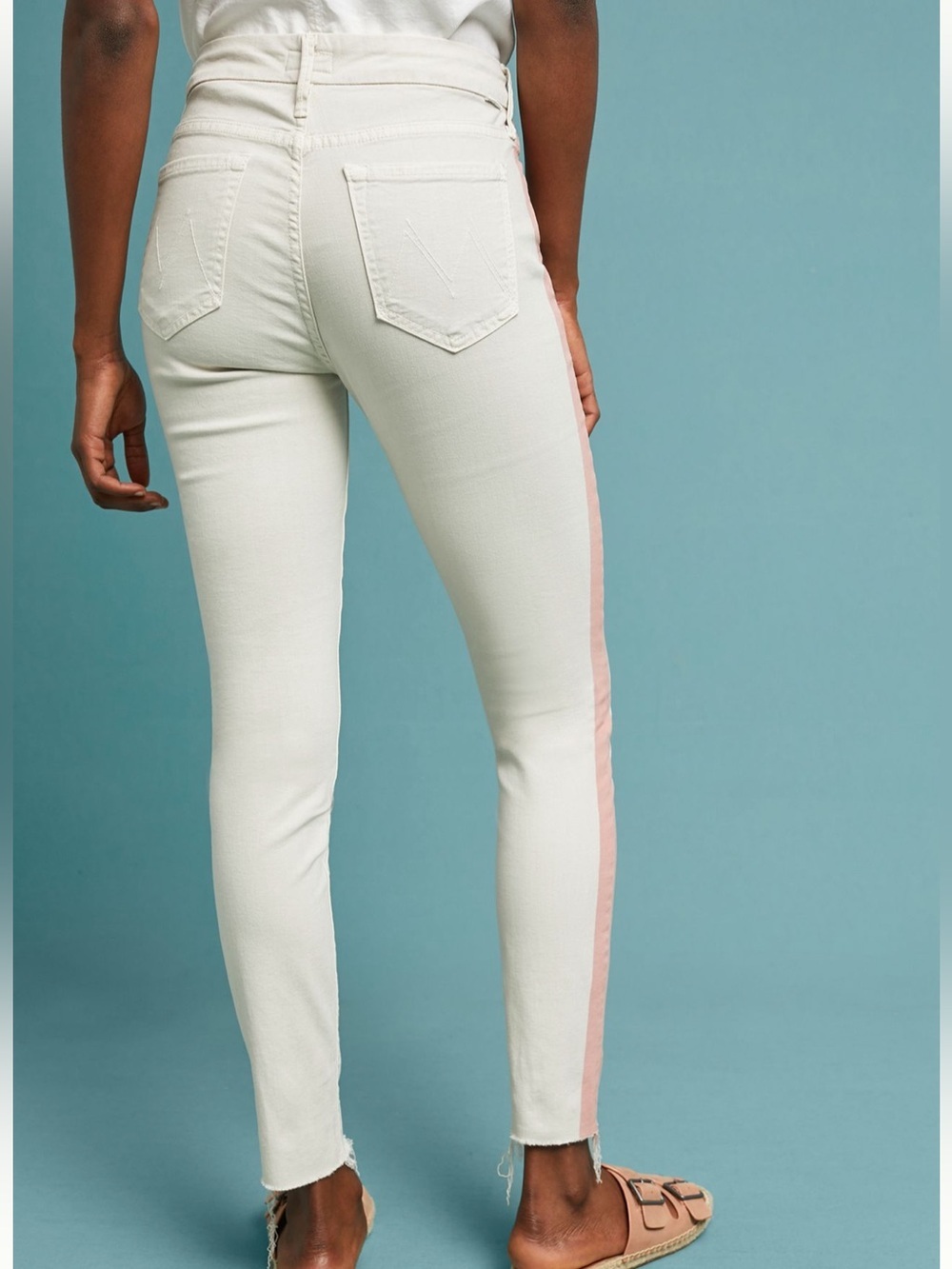 Mother The Looker Mid Rise Ankle Fray Jeans - Picture 2 of 6
